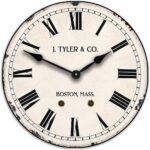 Ivory Longcase Wall Clock