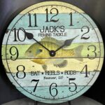 Your Dads Name Fishing Wall Clock