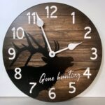 Gone Hunting Wall Clock