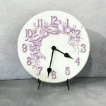 Shabby Chic Purple Wall Clock