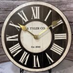 Classic Ivory And Black Wall Clock