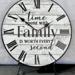 White Time Spent With Family Is Worth Every Second Wall Clock