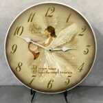 O Night Divine Angel Wall Clock