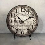 Gray Map Wall Clock
