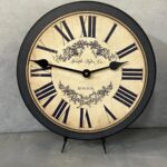 Charmant Black & Tan Wall Clock