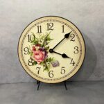 Country Floral Wall Clock