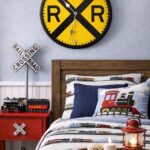 Railroad Crossing Wall Clock